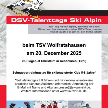 DSV-Talenttag Ski Alpin am 20.12.2025