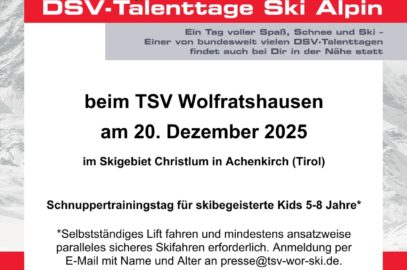 Talenttag Ski Alpin 2025 beim TSV Wolfratshausen