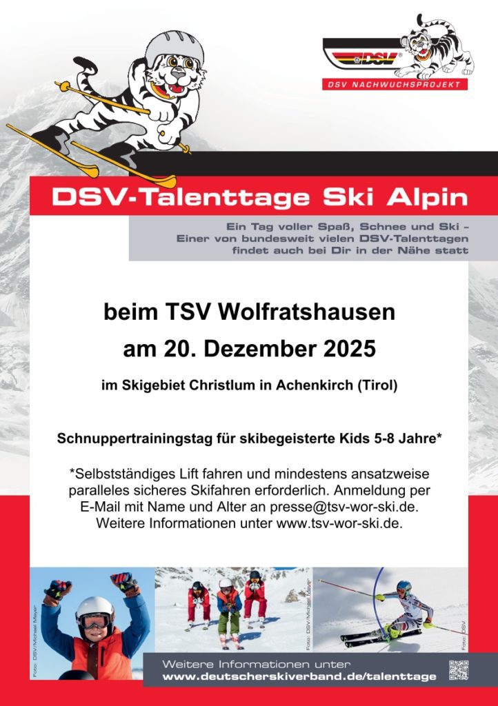 Talenttag Ski Alpin 2025 beim TSV Wolfratshausen